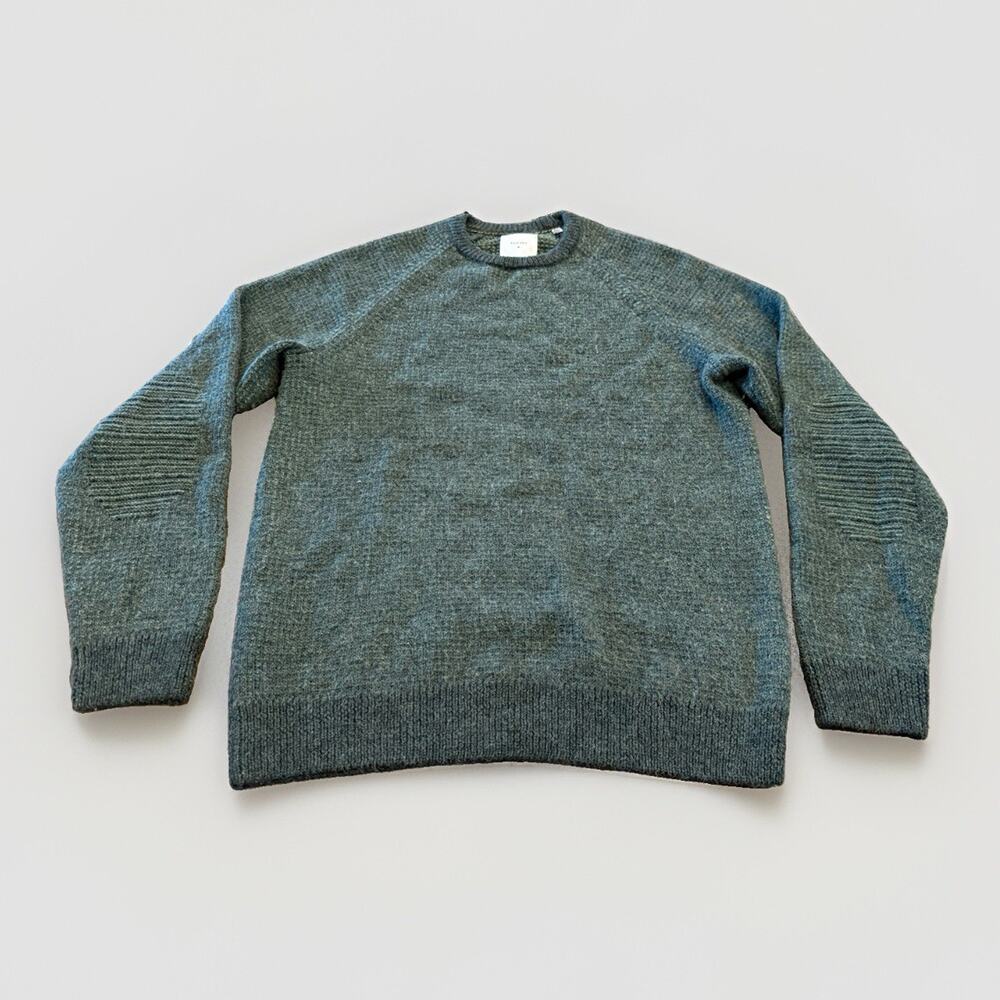 Billy Reid Mens Green BabyAlpaca Cotton Sweater Size M Medium $348